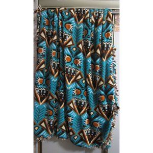 Southwestern Country Hand Made Fleece Casual Cabin Cozy Blanket